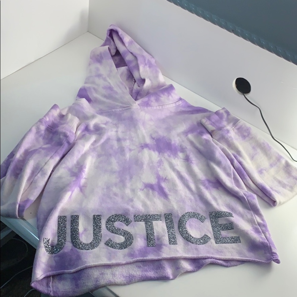 purple justice hoodie